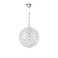 Koule - FAN I-PLANET/S35 Závěsné svítidlo Planet, chrom, 5 x G9, 35 x 35 x 120 cm - FANEUROPE