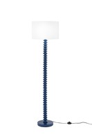 Stojací lampy - FAN I-SULTAN-PT-BLU Stojací lampa Sultan (modrá + samet) kov + samet, 1 x E27, 15 W; lampa pr. 40 x 20 cm, konstrukce 40 x 158 cm - FANEUROPE