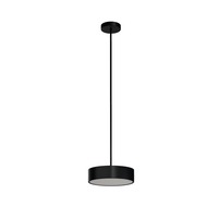 Kruhová - OS KRU60669 KRUGER P1 FOP závěsné plastové svítidlo černá IP40 4000 K 18W LED DALI - OSMONT