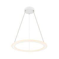 Kruhová - LA 1007856 ONE FLAT PD single, závěsná lampa, 180cm, 2700/3000K, PHASE, bílá - BIG WHITE (SLV)