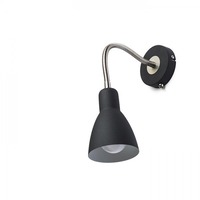 S ramenem - RED R12899 KAYA nástěnná černá matný nikl 230V E27 28W - RED - DESIGN RENDL