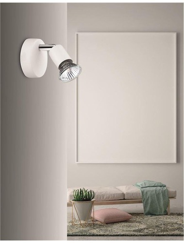 Bodová - NV 661001 Bodové svítidlo BASE matný bílý kov GU10 1x5W IP20 bez žárovky - NOVA LUCE - foto 1