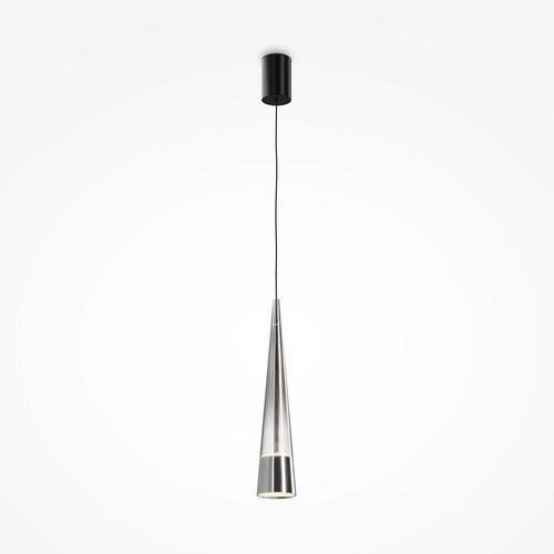 Subtilní - M P090PL-L12CH3K Závěsné svítidlo Sintesi 3000K 12W teplá bílá 420lm chrom kov/sklo - MAYTONI - foto 1