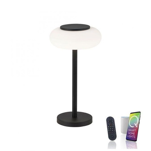 Stolní lampy dekorační - PN 4071-18 Q ETIENNE LED stolní lampa, Smart Home, černá, stmívatelná, kruhová ZigBee 2700-5000K - PAUL NEUHAUS - foto 1