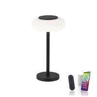 Stolní lampy dekorační - PN 4071-18 Q ETIENNE LED stolní lampa, Smart Home, černá, stmívatelná, kruhová ZigBee 2700-5000K - PAUL NEUHAUS