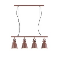 Dekorativní - FAN I-LEGEND-S4 BRO Závěsné svítidlo Legend, corten/měděné, 4 x E27, 85,5 x 179 cm - FANEUROPE
