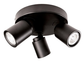 Bodová - IMPR 348174 Deko-Light stropní přisazené svítidlo Librae Roa III 220-240V AC/50-60Hz GU10 3x max. 50,00 W tmavě černá RAL 9005