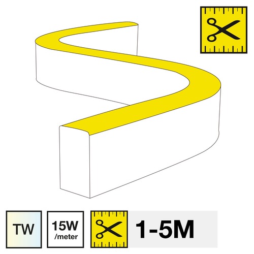 Hlavní osvětlení - SLC SM16069 LED pásek SLC NEON FLEX SIDE TW 2400-6500K 15W 366LM 1-5M IP67 - TLG - foto 1