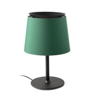 Stolní lampy dekorační - FARO 20305-84 SAVOY černá/zelená stolní lampa - FARO