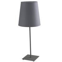 Stolní lampy dekorační - FAN I-ELVIS-L GR Stolní lampa Lume Elvis, šedá, 1 x E27, 24 x 63,5 cm - FANEUROPE