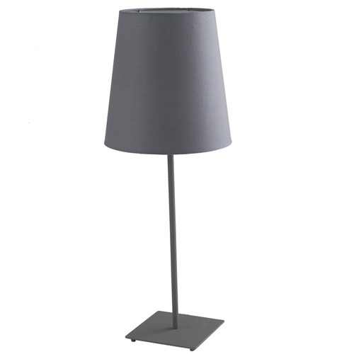 Stolní lampy dekorační - FAN I-ELVIS-L GR Stolní lampa Lume Elvis, šedá, 1 x E27, 24 x 63,5 cm - FANEUROPE - foto 1
