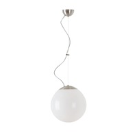 Koule - OS ISI66177 ISIS L2 PE závěsné plastové svítidlo kartáčovaná nerez / bílá IP40 3000 K 20W LED - OSMONT