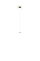 Sestavte si sami - FAN LED-BASE-S-R1-ORO Kovová konstrukce zlatá pro závěsnou montáž s integrovaným LED bodovým světlem 4 W, kabel pr. 8 cm, nastavitelná délka 2 m, komp - FANEUROPE