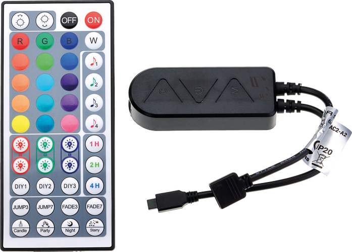 Stmívače a regulátory proužků - IR 44Keys RGB TUYA Inteligentní Wi-Fi Ble Music Controller - foto 1