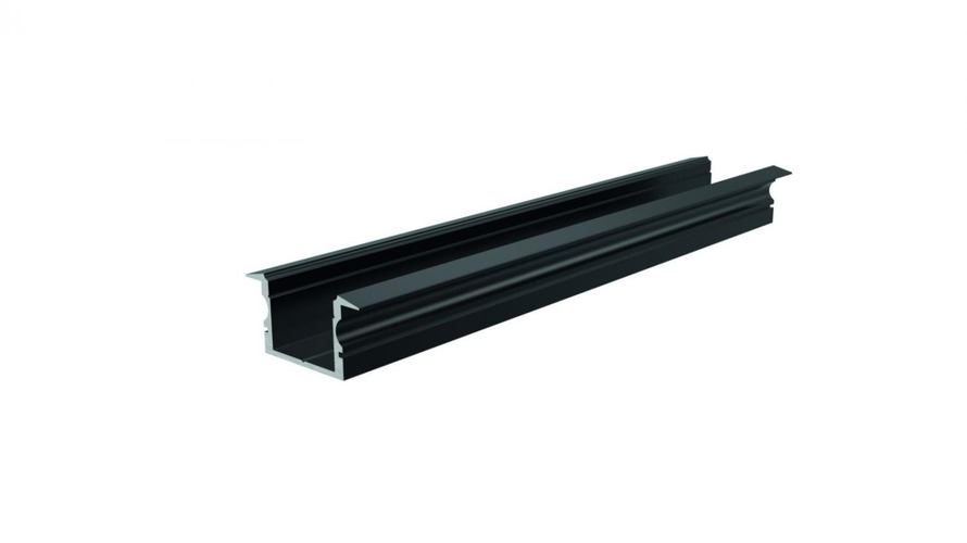 Al profily k zapuštění - IMPR 975163 ET-02-15 vysoký T-profil pro 15 - 16,3 mm LED pásek matná černá - LIGHT IMPRESSIONS - foto 1