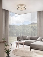 Kruhová - NV 9006058 Stropní svítidlo BAROK závěsné svítidlo matná černá a čiré sklo G9 - NOVA LUCE