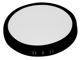 LED panely - 18W LED povrchový panel Round 3CCT Black