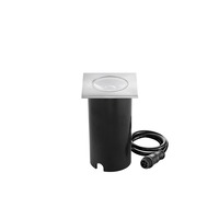 Zapuštěná - FAN LED-RUNNER-R8-24V Venkovní svítidlo pochozí LED RUNNER DC 24 V kulaté nikl hliník 10 W 1020 lm RGBW IP67 7,8x8,5 cm - FANEUROPE