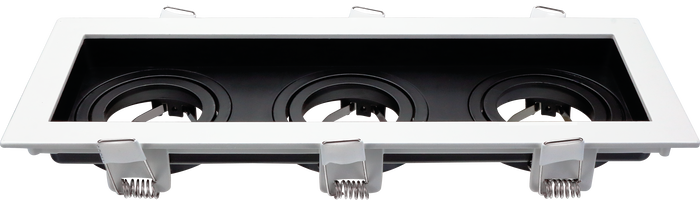 Svítidla pro reflektory (gu10) - Svítidlo Svítidlo Čtvercové Hliníkové Bílé/Černé Max 35W