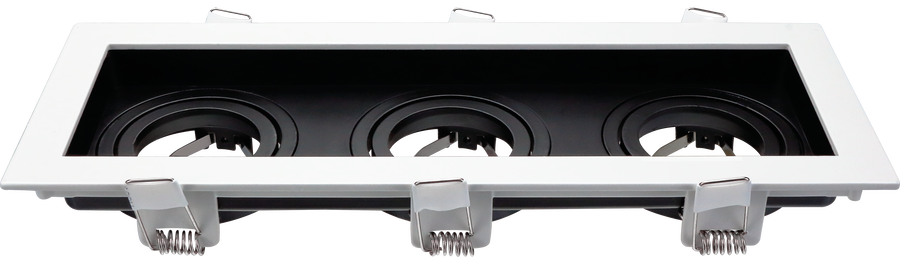 Svítidla pro reflektory (gu10) - Svítidlo Svítidlo Čtvercové Hliníkové Bílé/Černé Max 35W - foto 1