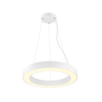 Kruhová - LA 1008592 MEDO® RING 60 závěsné svítidlo, délka závěsu 300 cm, 3000/4000K, 110°, PHASE, bílé. - BIG WHITE (SLV)
