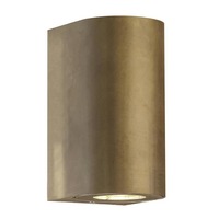 Nástěnná - NOR 49721035 Venkovní nástěnné svítidlo Canto Maxi 2 2x28W GU10 mosaz čirá - NORDLUX