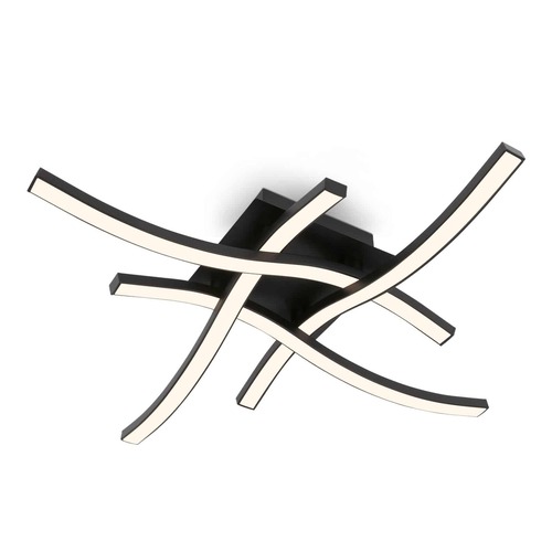 Dekorativní - BRILO 3677-045 LED nástěnné a stropní svítidlo, 47,5 cm, 14,4 W, 350 lm, černá - BRILO - foto 1