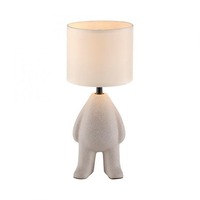 Stolní lampy dekorační - LD 14191-39 TED Stolní lampa béžová, stojící postava, látkové stínidlo, vypínač na kabelu - JUST LIGHT