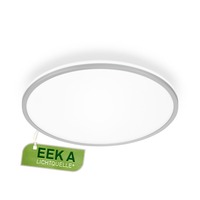 Kruhová - BRILO 3836014 Pulap A LED stropní svítidlo, třída A, přímé a nepřímé osvětlení, matný chrom - BRILO