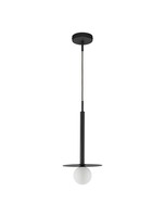 Subtilní - NV 9043306 Závěsné svítidlo PIELO černý kov opálové sklo G9W 1x5W 230V IP20 bez žárovky - NOVA LUCE