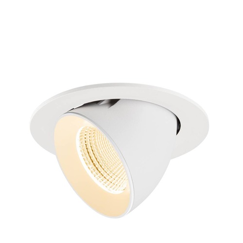 Kruhová - LA 1009719 NUMINOS® GIMBLE L Stropní vestavné svítidlo, 2700 K, 55°, IP20, kulaté, bílé - BIG WHITE (SLV) - foto 1