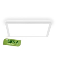 Hranatá - BRILO 7547016 Tava A LED stropní svítidlo, třída A, přímé a nepřímé osvětlení, 50.000h, 29x29 cm, bílé - BRILO