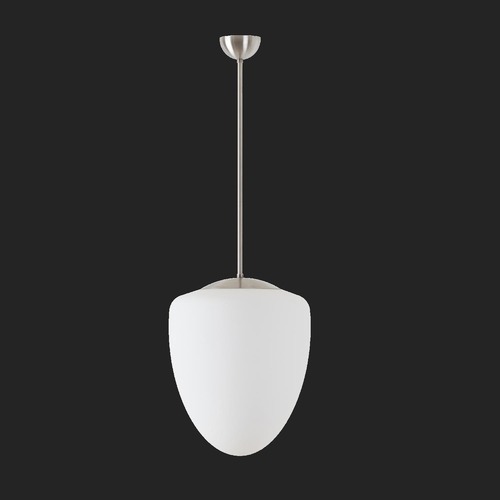 Koule - OS AST45509 ASTRA P závěsné skleněné svítidlo nerez broušená / bílá IP40 150W E27 (původní kód OS 45509) - OSMONT - foto 1