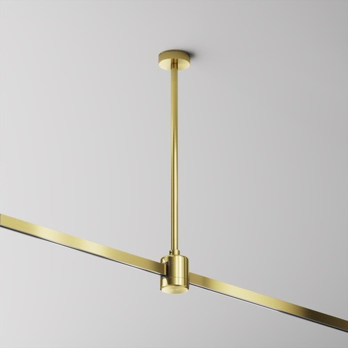 Lištové Magnetic Maytoni Flarity - M TRA158C-IPC1-BS Stropní držák s prodlužovací spojkou 300 mm mosaz hliník pro magnetickou lištu 24V Flarity - MAYTONI - foto 1