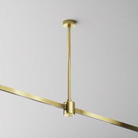 Lištové Magnetic Maytoni Flarity - M TRA158C-IPC1-BS Stropní držák s prodlužovací spojkou 300 mm mosaz hliník pro magnetickou lištu 24V Flarity - MAYTONI