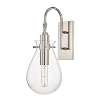 Dekorativní - HVLG BKO100-PN-CE Nástěnné svítidlo IVY ocel/sklo nikl/čirá E27 1x4W - HUDSON VALLEY