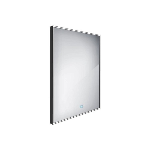 Koupelnová - NIM ZPC 13002V-90 LED osvětlené zrcadlo 600x800 s dotykovým senzorem 2700-6000K černé - NIMCO - foto 1