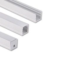 Al profily k přisazení - ML-761.020.74.2 Přisazený hliníkový profil PY 15x15mm vč. mléčného difuzoru 2m - McLED