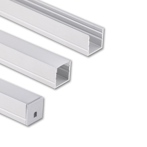 Al profily k přisazení - ML-761.020.74.2 Přisazený hliníkový profil PY 15x15mm vč. mléčného difuzoru 2m - McLED - foto 1