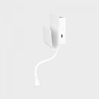 S ramenem - KHL K50703.01.WS.WH-WH.ST.8.30 PIXY nástěnné svítidlo 120X70 mm bílá 7+3 W CRI >80 3000K Non-Dimm - KOHL-Lighting