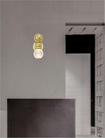 Dekorativní - NV 9522040 Nástěnné svítidlo BRILLE zlatý hliník a sklo LED 4W 230V 3200K IP20 - NOVA LUCE