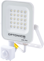 Vnější světlomety - LED SMD světlomet Bílé tělo IP65 se senzorem