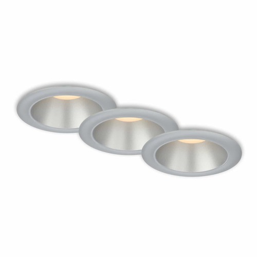 Kruhová - BRI 7041-034 LED vestavná svítidla sada, pr.9,5 cm, 3x LED, 4,9 W, 480 lm, matný chrom - BRILONER - foto 1