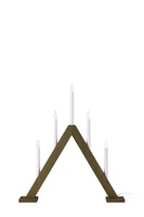 Interiérové dekorace - MAR 706224 Ariele adventní svícen tmavá hnědá 47 cm - Markslöjd