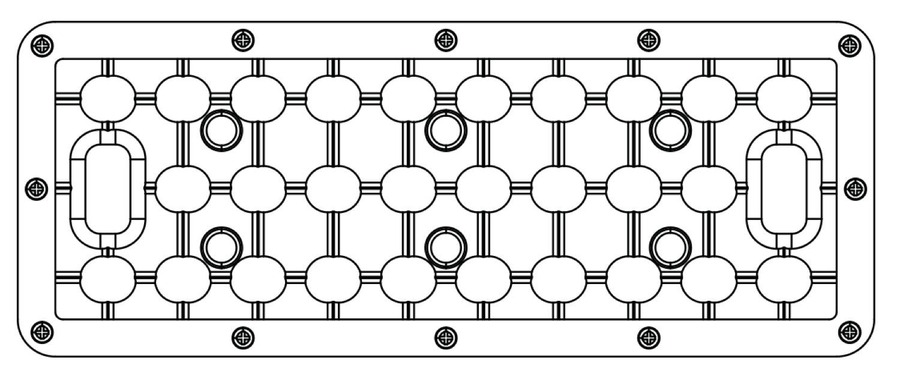 Stínidla, kryty, clony - CEN EXTR-LENS40130 SADA 5 čoček 40x130d pro SVÍTIDLO EXTREMA - CENTURY - foto 1