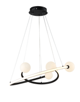 LED přívěšek - Závěsná LED lampa 36W Sand Black