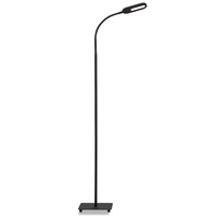 Stojací lampy - BRILO 1297-015 LED CCT stojací svítidlo s dotykovým vypínačem 128 cm 6,6W 600lm černá - BRILO