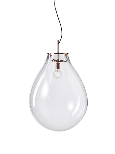 Dekorativní - BOMMA 1/80/95100/1/00000/700/A/BC/2… Závěsné svítidlo TIM LARGE 700mm čiré sklo + montura měděná (1/80/95100/1/00000/700/A/M/2,5m) - BOMMA - foto 1
