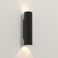 Nástěnná - AST 1428009 Venkovní nástěnné svítidlo Ava 300 2x6W GU10 černá - ASTRO Lighting