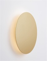 Nepřímé osvětlení - NV 9248156 Nástěnné svítidlo CYRCLE matný zlatý hliník a akryl LED 12W 230V 3000K IP20 - NOVA LUCE